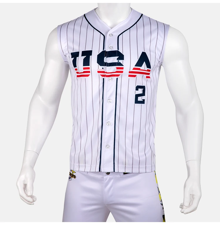 sleeveless baseball jersey wholesale