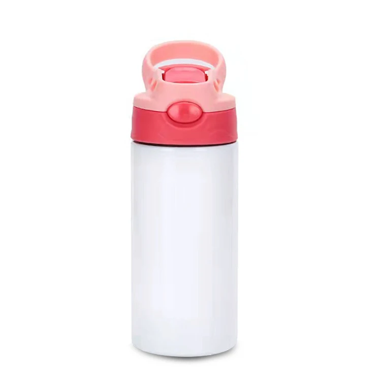 

Us Warehouse Stainless Steel Kids White Sublimation Blanks Water Bottle Straight Child Cup  Tumbler For Sublimation Transfer, Pink, yellow, blue, purple, red, green, blue and green
