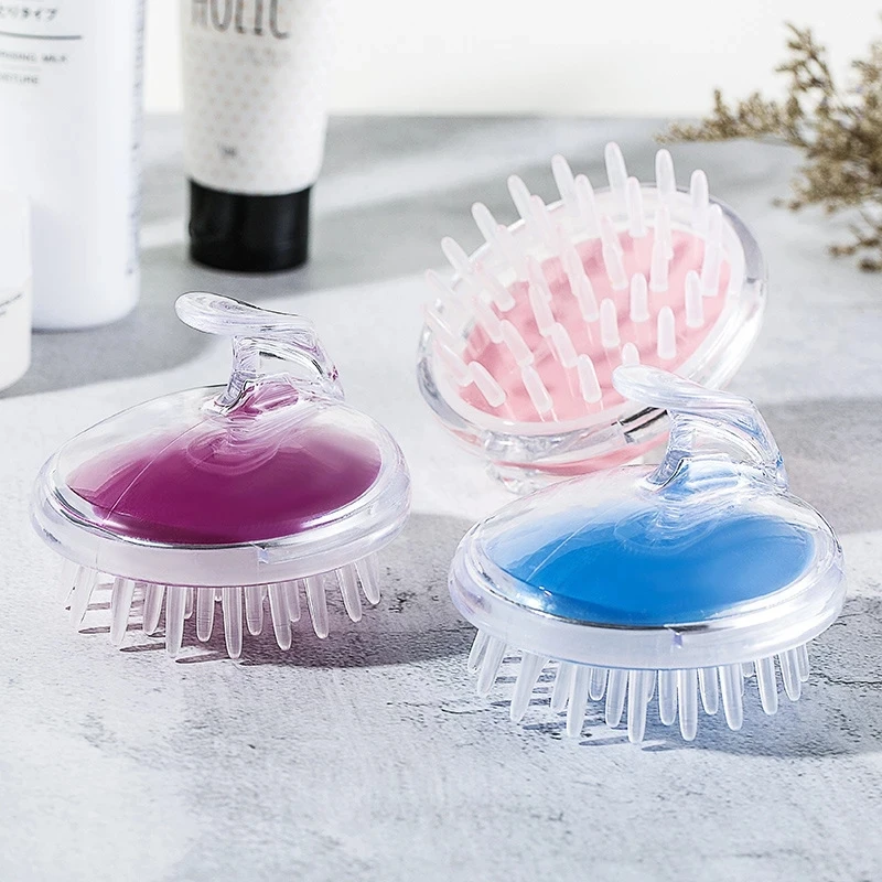 

Shampoo Artifact Head Massage Shampoo Brush Bath Brush Hair Massage Comb Creative Silicone Wash hairbrush