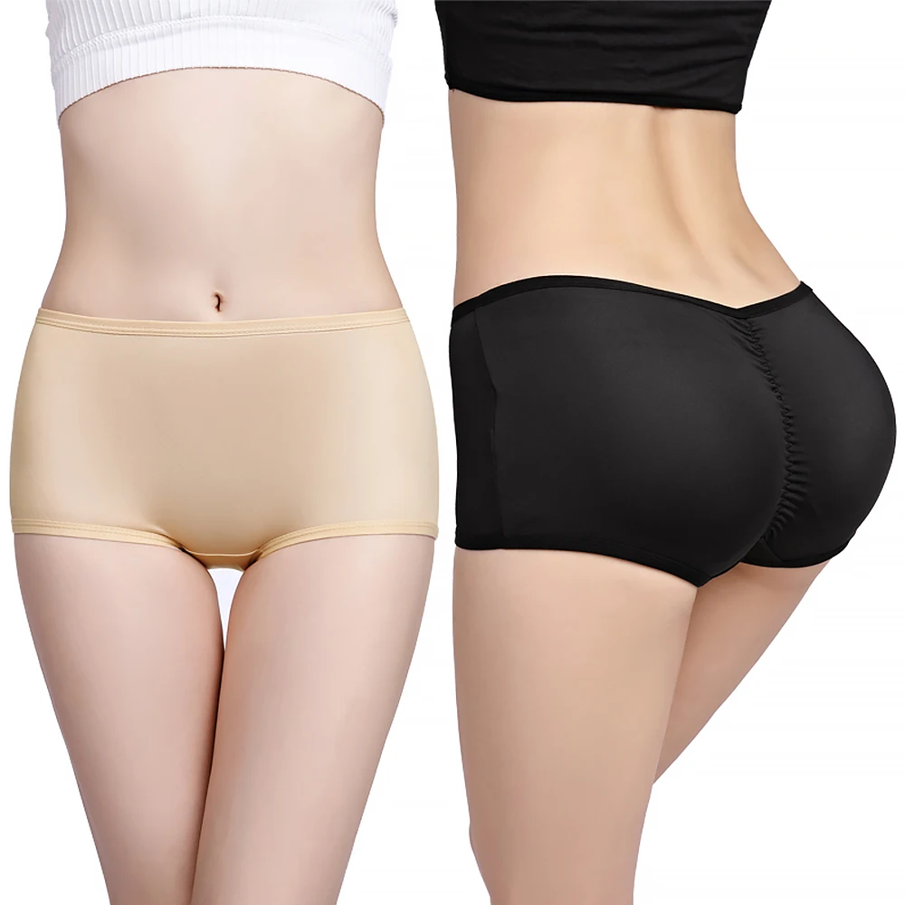 

Ass Womens Butt and Hip Enhancer Shaping Seamless Butt Lifter Pants Push Up Body Shaper Padded Underwear, Beige black