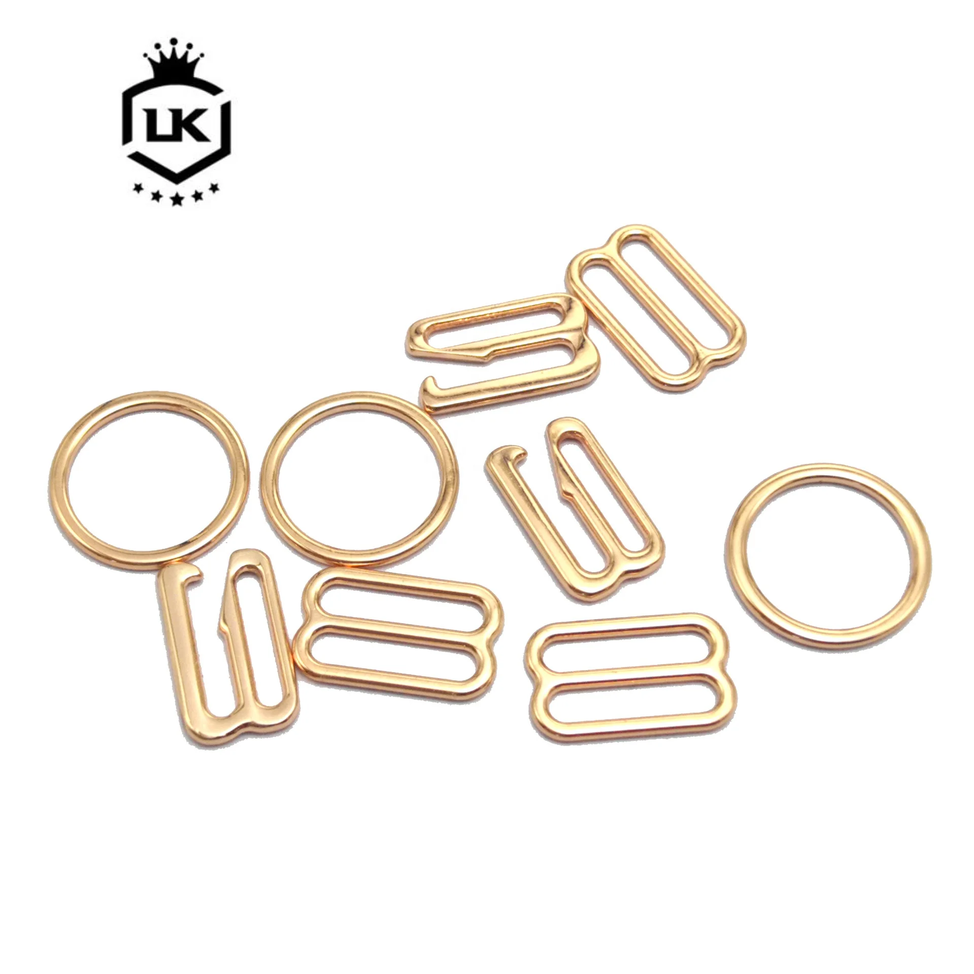 

LanKe Fashion Bra and Underwear Metal G Flat Hook O Round Ring Slider Buckles Accessories, Customized