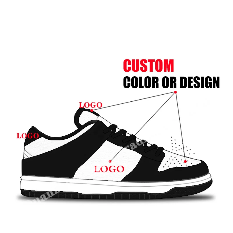 

Custom Sneakers High Quality Genuine Leather SB High Dunks Customized SBDUNK Men Basketball Skate Board Shoes