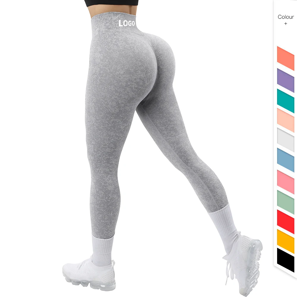 

Custom Sportswear Fitness Clothing Women Gym Workout Shark Tights Fitness Wholesale Yoga Clothing Butt Scrunch Seamless Leggings
