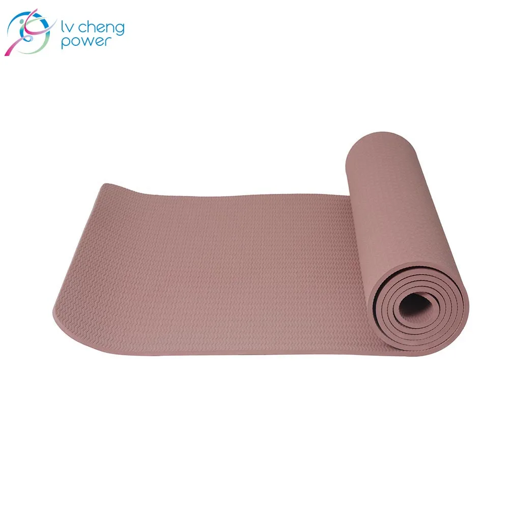 

Custom Yoga Mat China Factory Price Eco-friendly waterproof custom TPE Yoga mat 6mm, Customized color