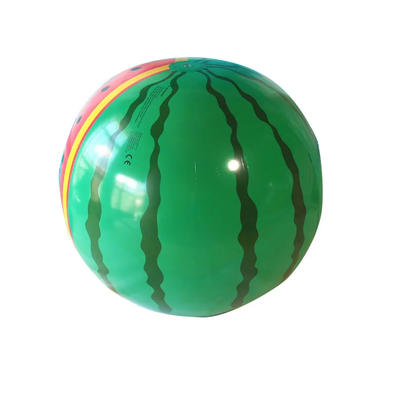 

2021 factory OEM swimming pool toy PVC beach ball inflatable watermelon ball for summer water sports, Green
