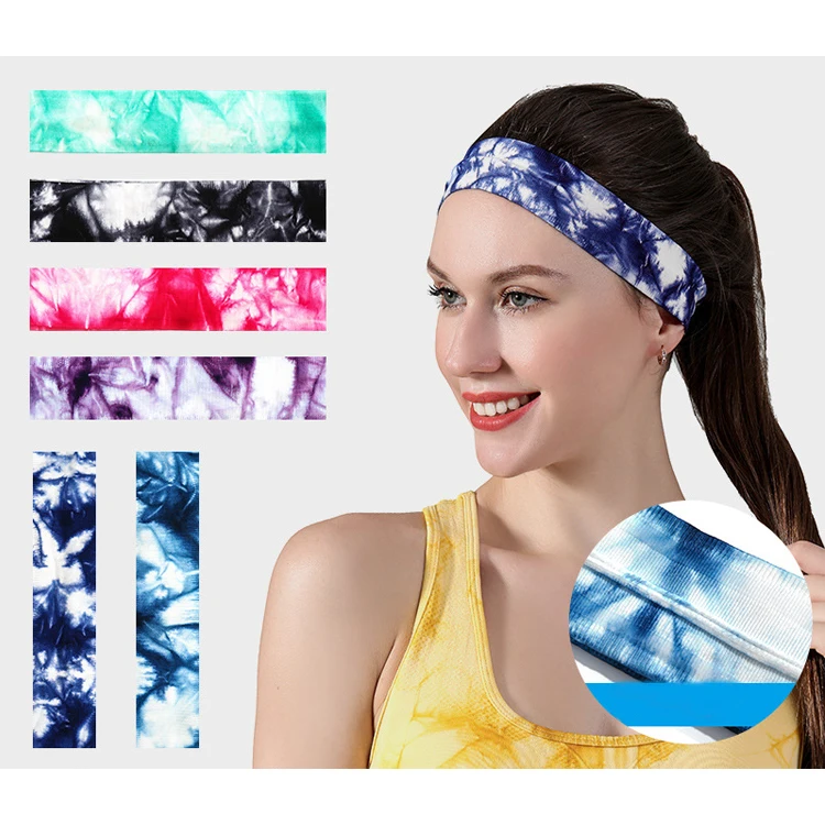 

Men sweatband sports Headband Stretch Elastic Women Yoga Running hair band fitness Outdoor Sport Headwrap Fitness Sports safety, Customized color