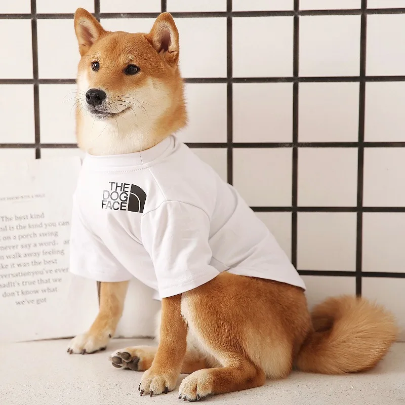 

Name Brand Plain Design Dog Blank Cotton Sublimation Shirts Dog Pet Spring Summer Clothes