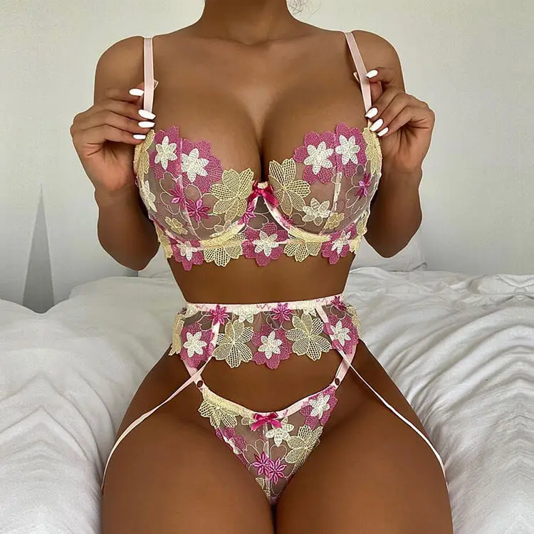 

woman lingeri set lengery ensemble sous vetement femme slips sexy underwear teddy luxury lingerie