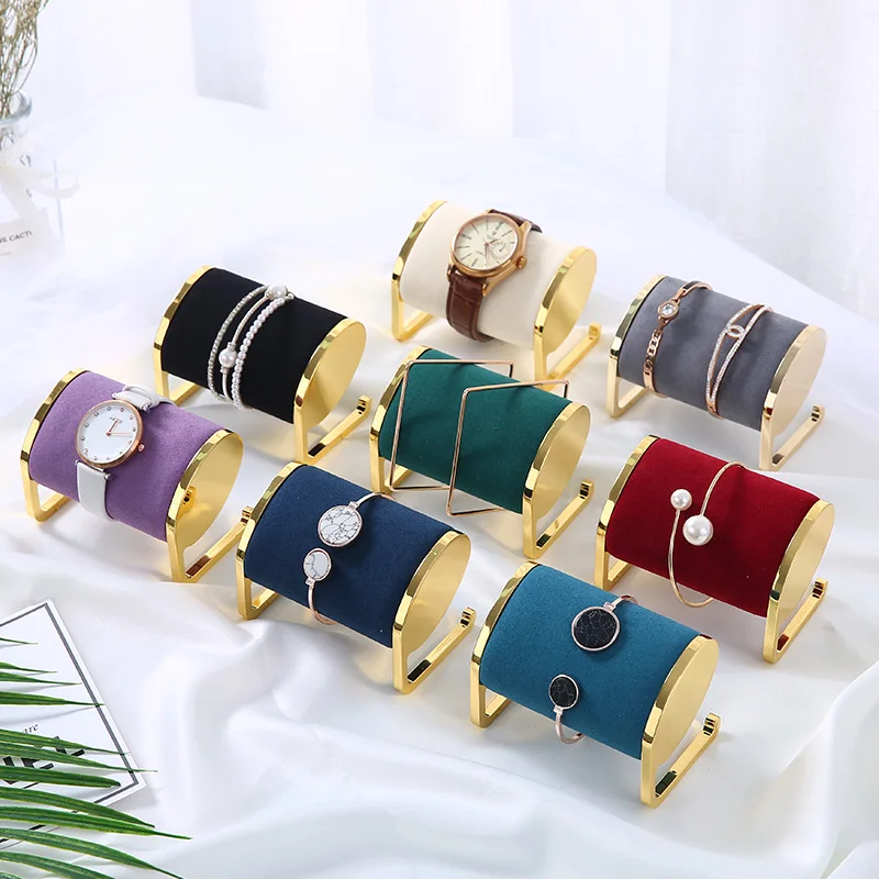

Luxury Handmade Metal Bracelet Bangle Jewelry Watch Display Holder Rack Design Stand Case Jewelry Holder, Multi colors