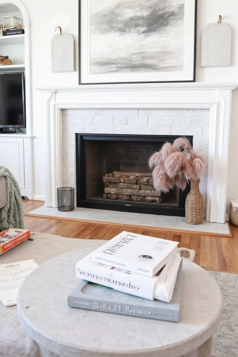 5 brilliant ways to paint your fireplace white without making it look boring