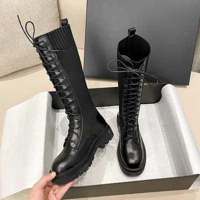 

LW-3328-12 New Arrival Winter High Rank Breathable Stretch High Boots Skinny Socks long boots for women with heels