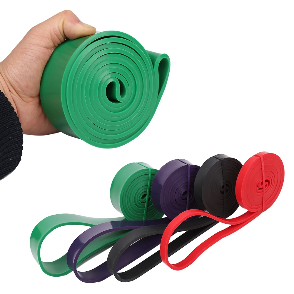 

custom logo latex pull up assist band exercise fitness band resistance power band, Red/black/purple/green