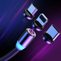 

Round USB C Type C Micro USB Cable Magnetic Charger For Mobile Phone