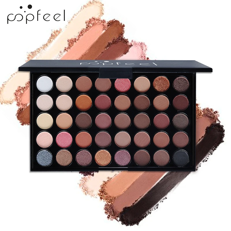 

Professional Makeup custom logo the most popular waterproof cosmetics 40 colors no brand pressed glitter eye shadow palette