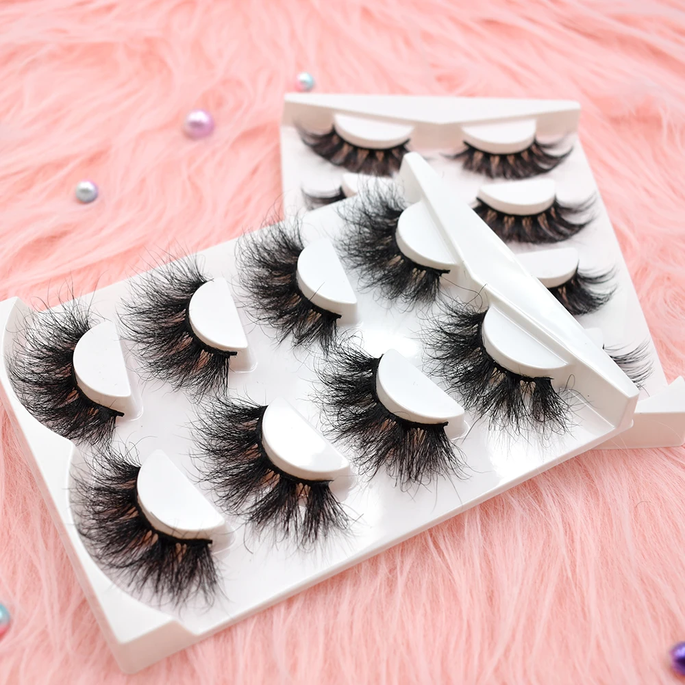 

wholesale mink eyelash 3d 25mm private label false eyelash custom lash packaging box