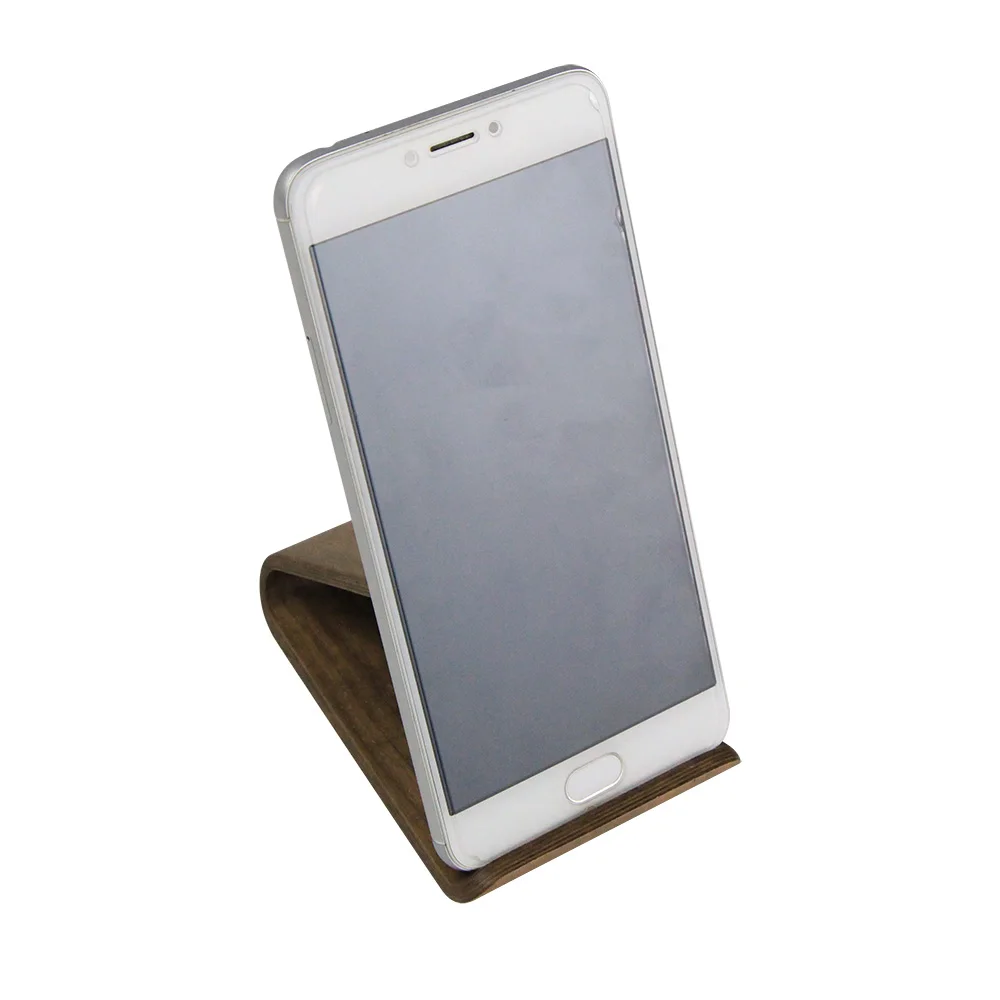 

New Handmade Universal Portable Wooden Cell Phone Holder Stand For iPhone For Samsung, Natural wood color