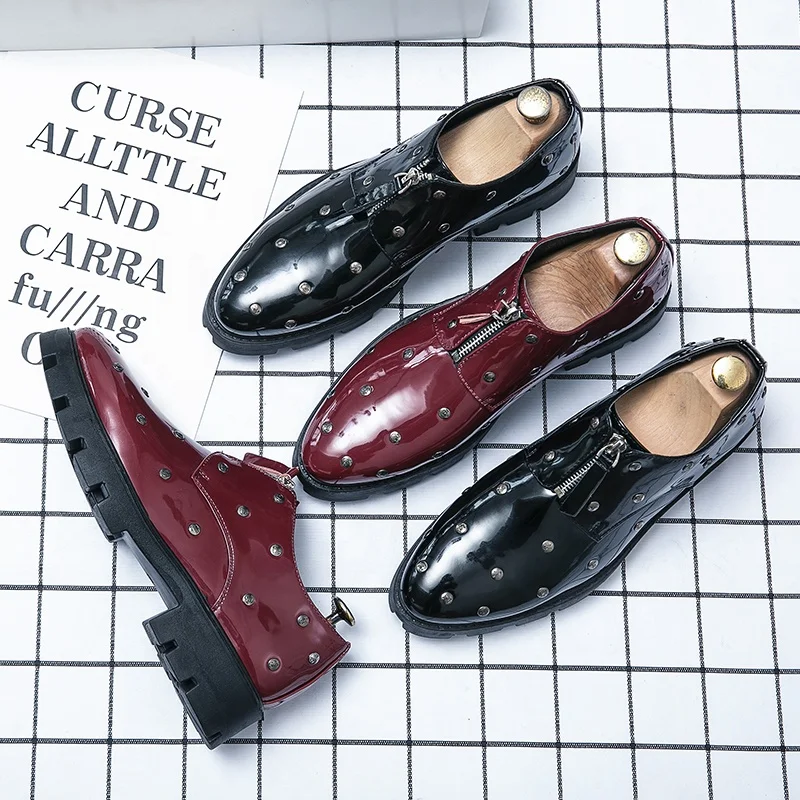 

Best Quality Handmade Black Embroidery Velvet Breathable Suede Loafers Men Shoes, Blue, silver, beige