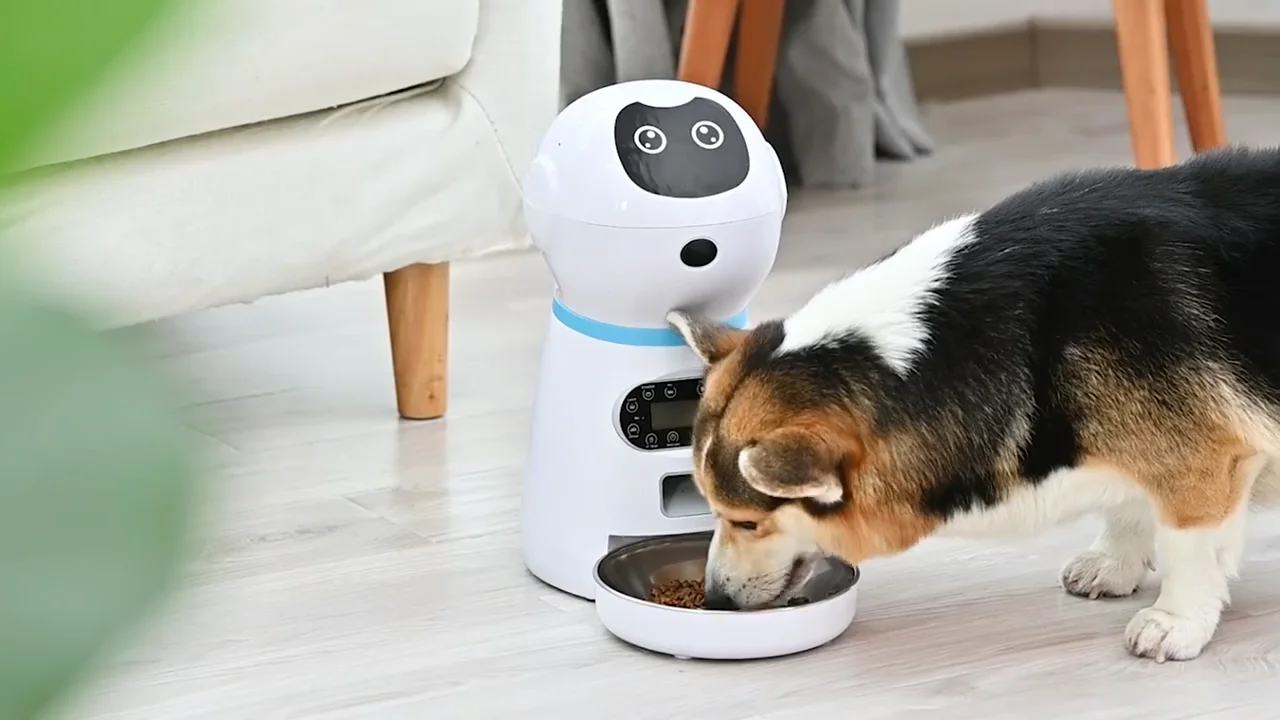 Smart Automatic Pet Feeder 4meals/day Programmable