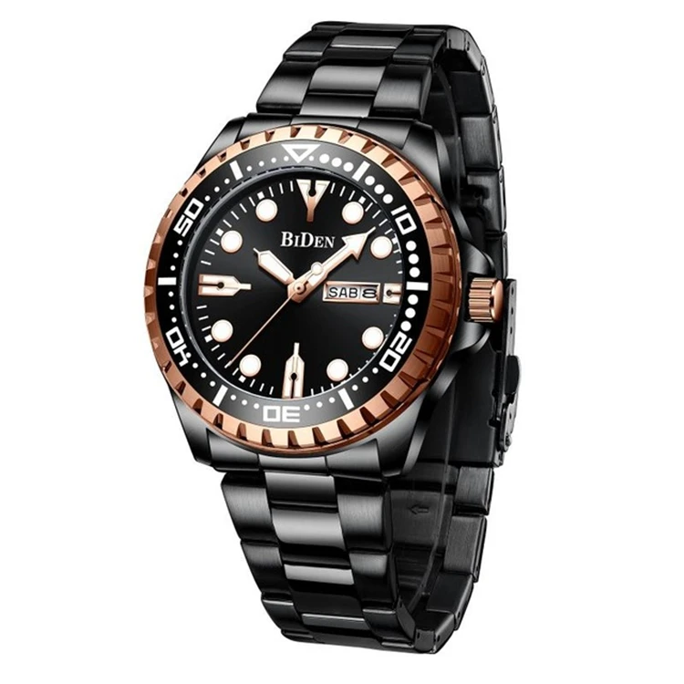 

BIDEN 0239 2020 Top Brand Waterproof Stainless Steel Band Luxury Watch For Man