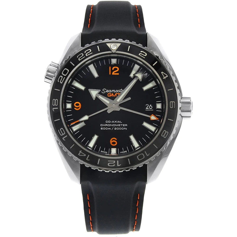 

Seamastar Planet Ocean 600M 43mm VSF SS Black Dial Leather Strap Swiss 8800 Mechanical Watch Waterproof