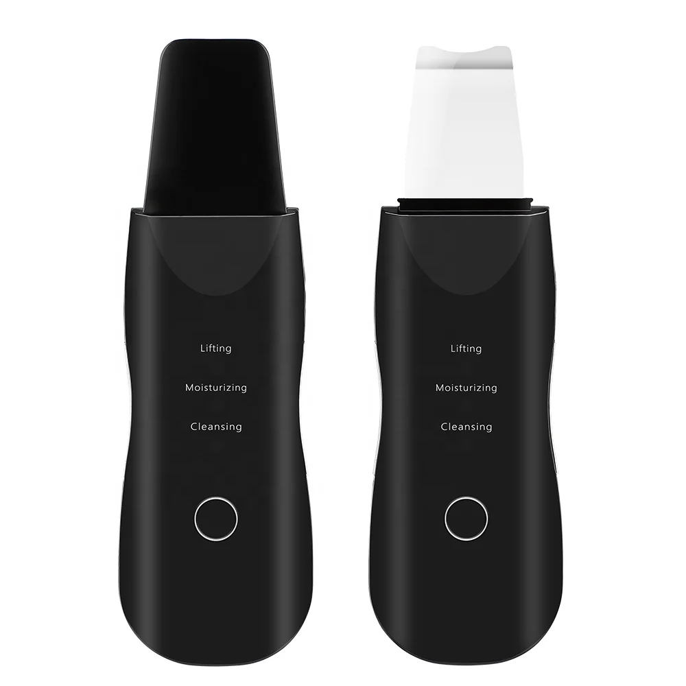 

2021 Manufacturer Private Label Portable Lcd Black Powerful Ultrasonic Face Skin Electric Scrubber