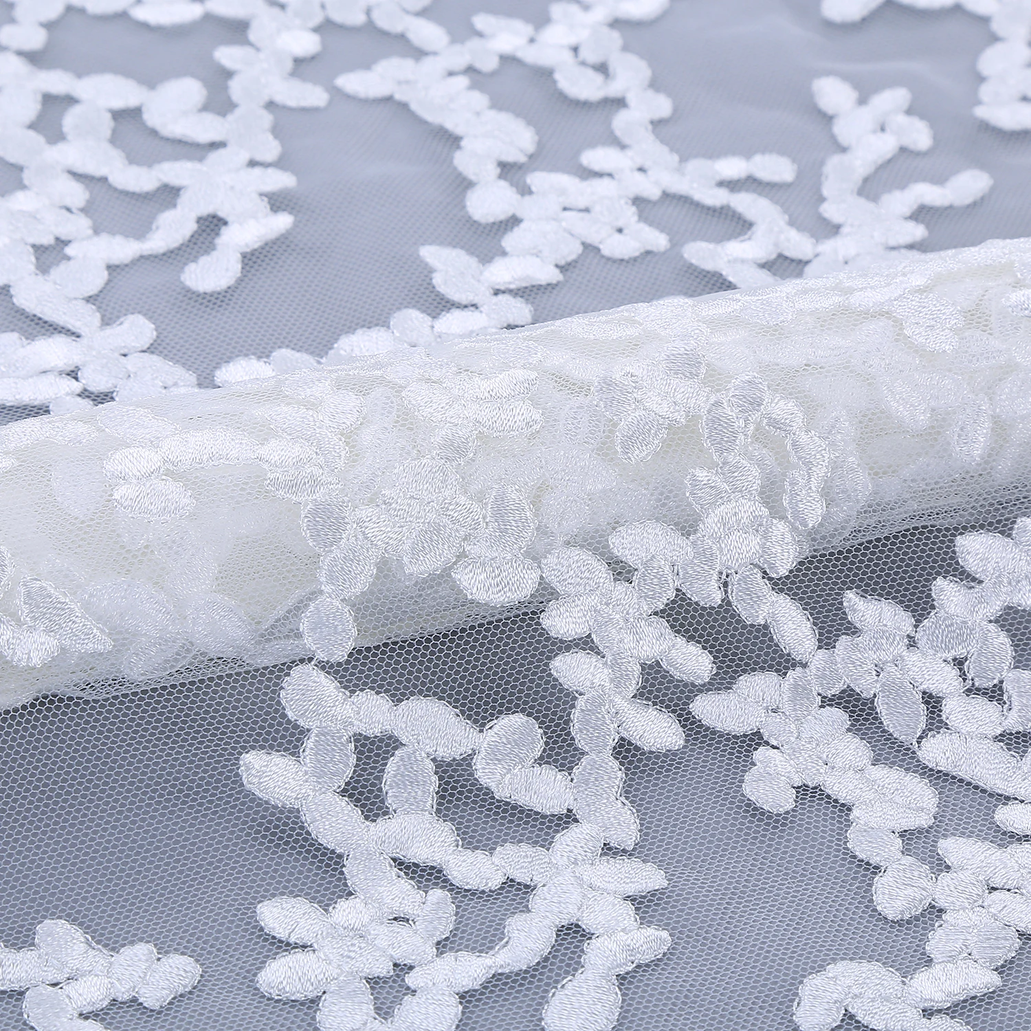 

MX009 2021 Hot Selling Flat Embroidery Machine White Lace Fabric Embroidery Tulle Fabric Wedding Dress For Women