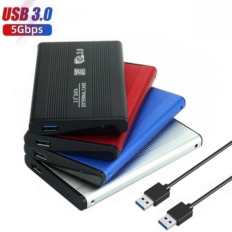 

Aluminum 2.5 Inch SATA III to USB 3.0 External Hard Drive Case USB 2.0 Mobile Disk External Enclosure Caddy SSD HDD Box