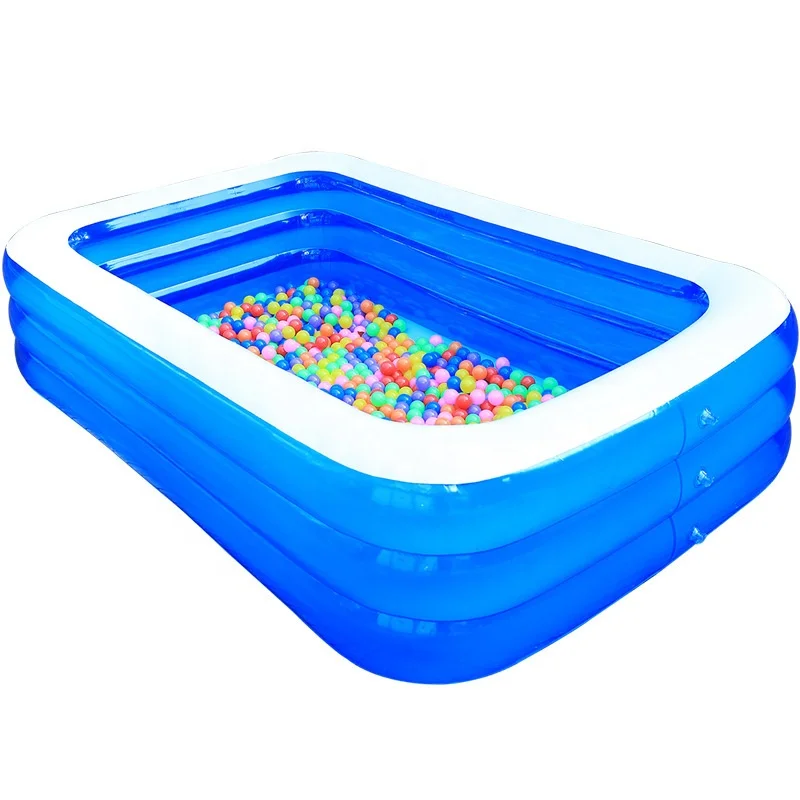 

Inflatable Pool Family Children Adult Inflatable Pool Adult Thickening Pool Baby Ocean Ball, Blue