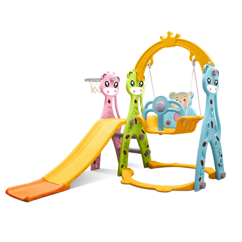 

Preschool Playground Multi-Function Child Slide Indoor Play Swing Colorful Plastic Multifunctional Playground Slides
