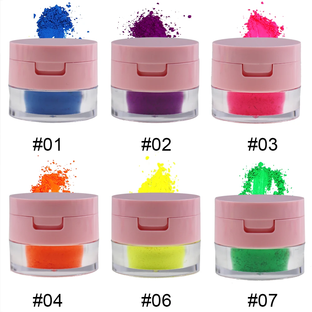 

6 Color High Pigments Loose Powder Neon Eyeshadow Your own Brand