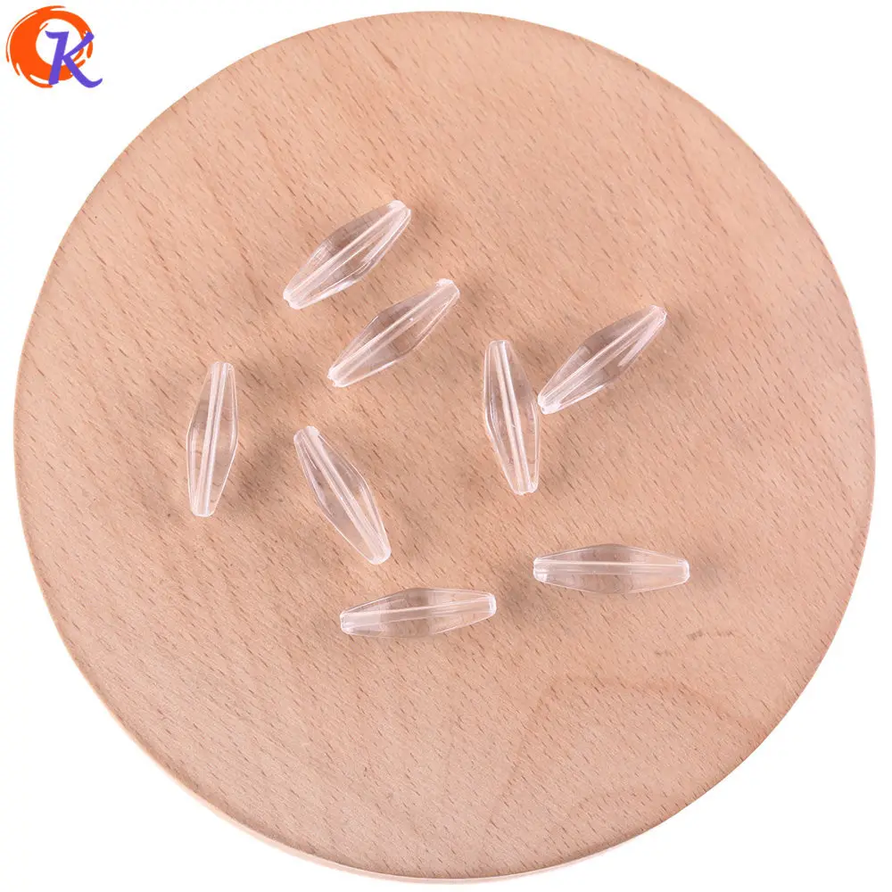

Loose Beads Cordial Design 6x18mm 1200Pcs Jewelry Accessories Acrylic Beads Stick Shape Hand Made Clear Beads DIY Making Earri