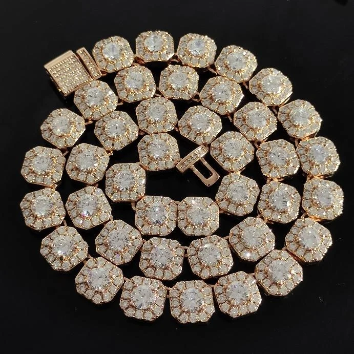 

Retail 10 mm tennis chain high quality hip hop jewelry TENNIS NECKLACE