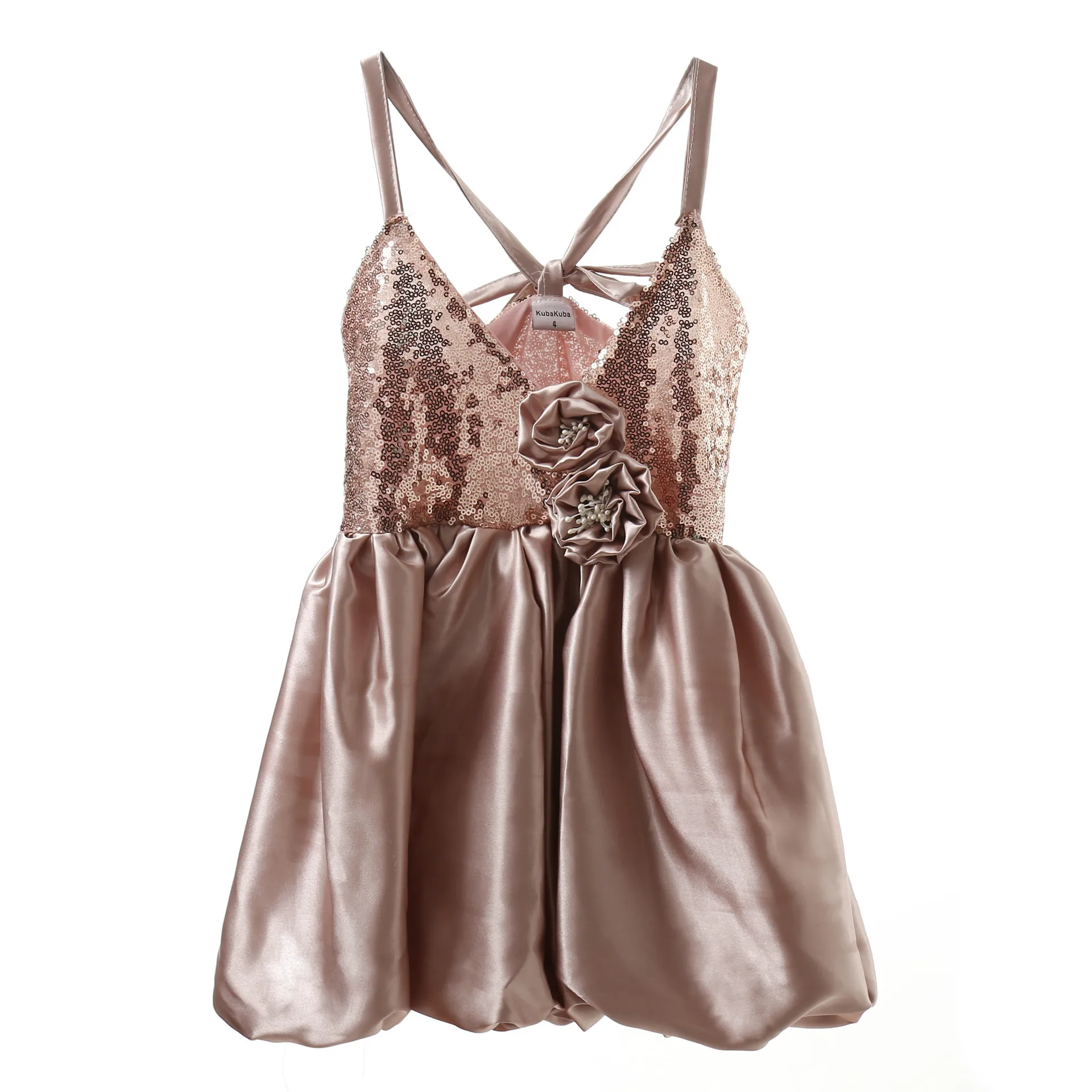 

Sequin skirt Dress flower decoration
