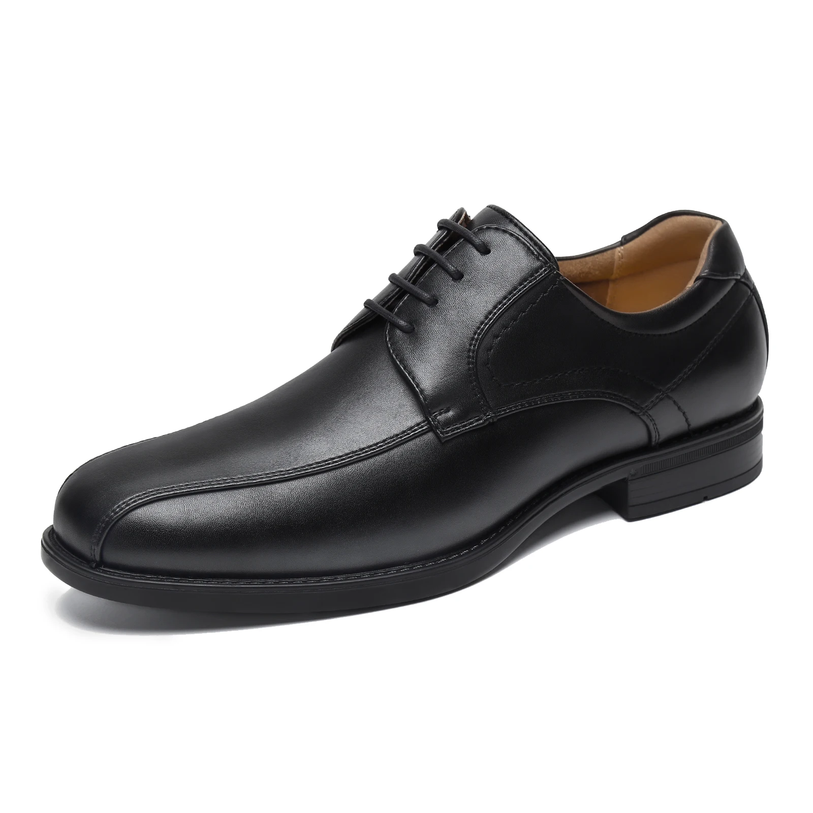 

2021 New Arrival Slip Resistant Lace Up Comfy Black Oxford Style Leather Luxury Fashion Groom Wedding Men's Dress Shoes, Black, brown