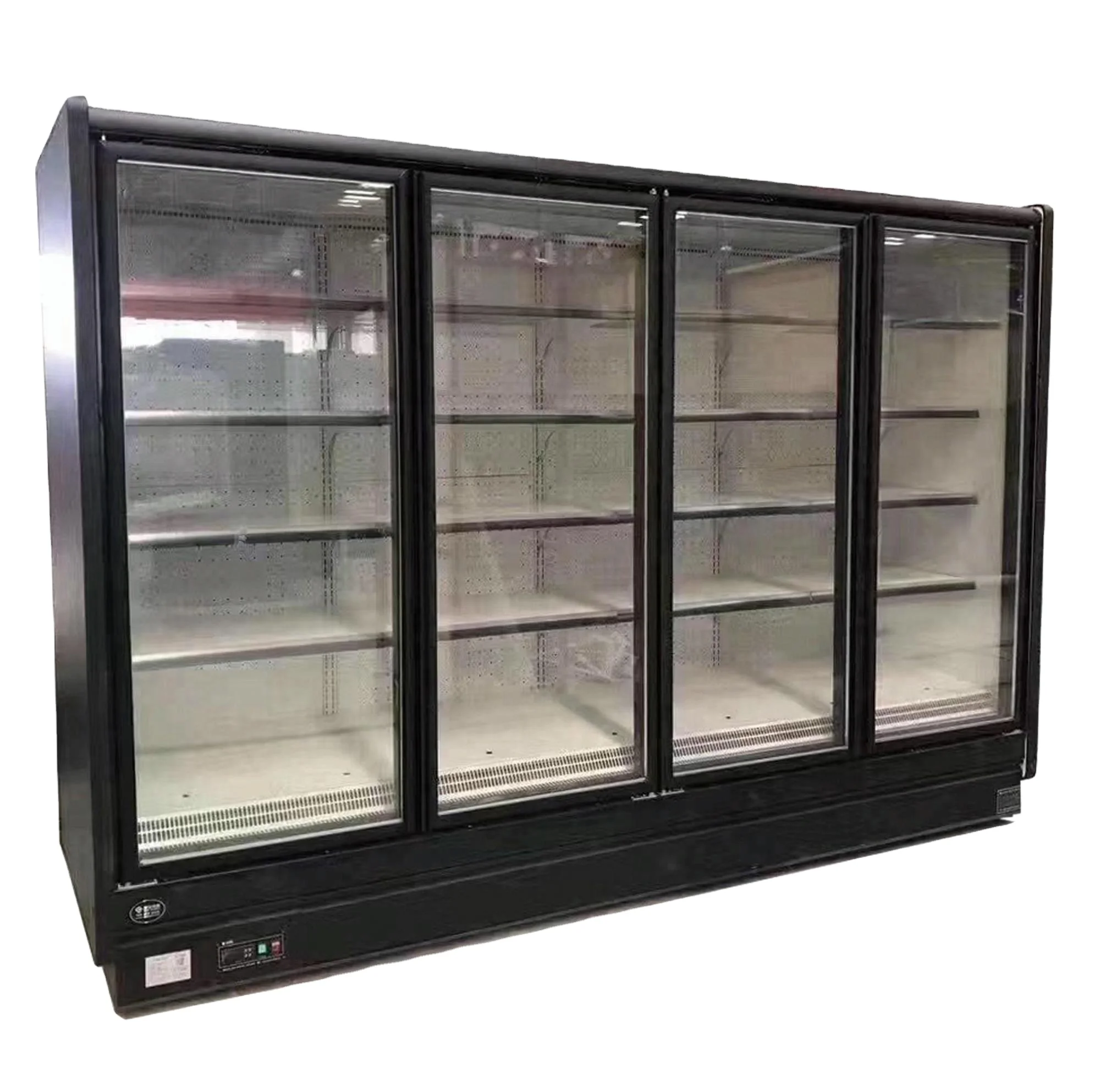 

supermarket commercial cooler glass door anti sweat Low-e glass door for upright supermarket deep freezer