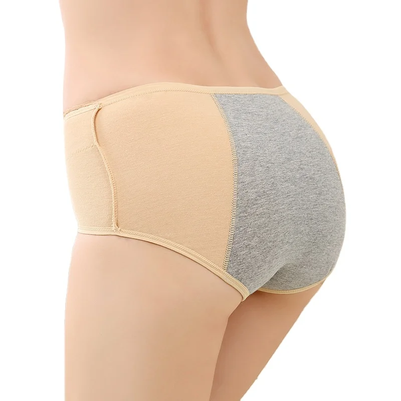 

Wholesale Leak Proof Menstrual Panties Physiological Pants Women Underwear Period Cotton Waterproof Plus size Briefs, Purple/nude/black/pink/blue/gray