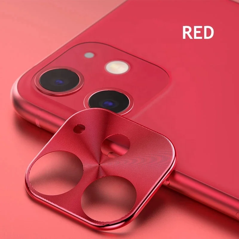 

Hot Sale Colorful Aluminum Alloy Metal Full Back Camera Lens for iPhone 11 Pro/Max Anti-explosion, Colorful camera lens for iphone 11