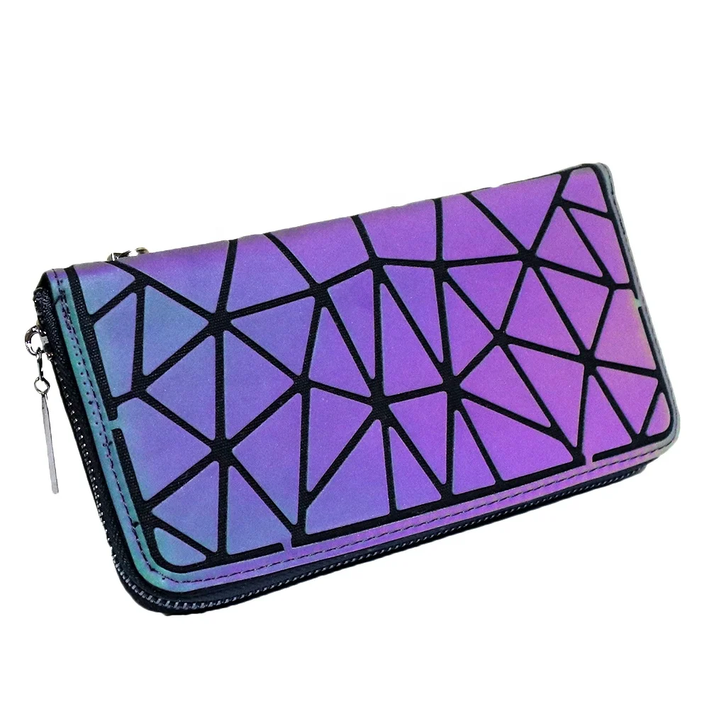 

Custom Reflective Bag Bags Handbags Designer New Long Women Purses, Luminous