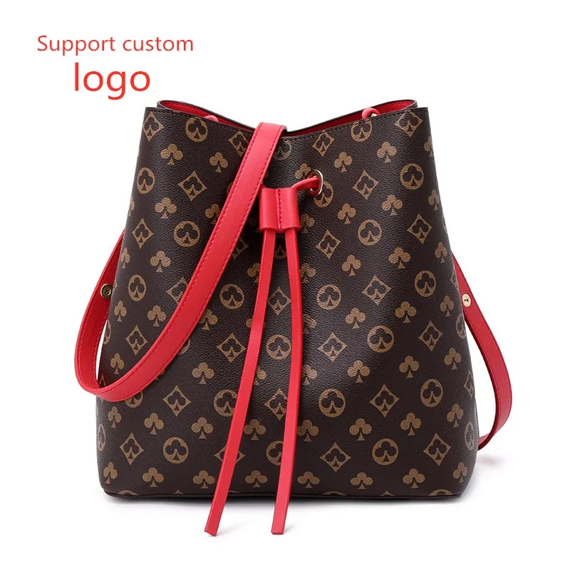 

Custom Lady Hand Bag Designer Famous Brand Female Cross Body Shoulder Bag Women Fashion Tote Bucket Bag, Red,pink,black