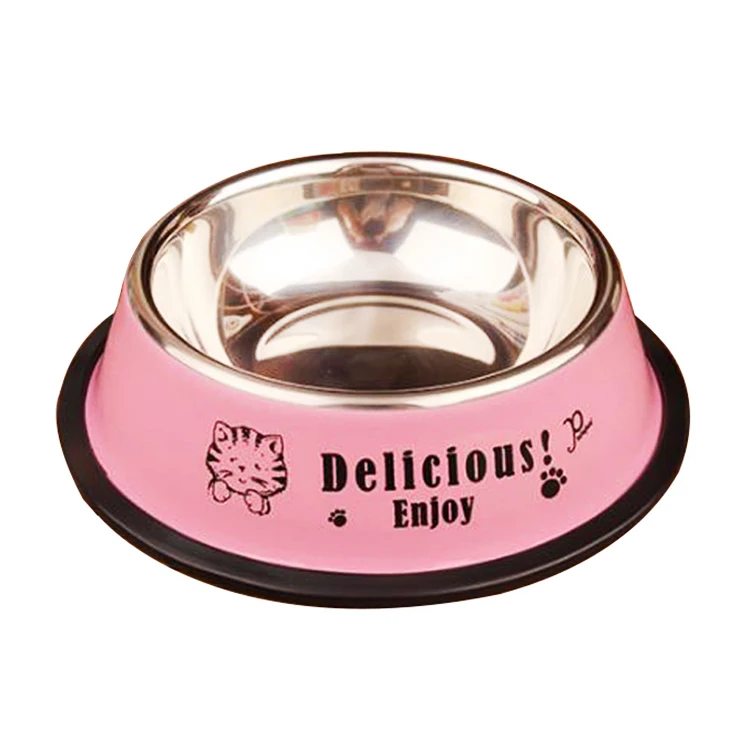 

Manufacturer Wholesale Travel Outdoor Non Slip Stainless Steel Plastic Slow Feeder Pet Dog Bowl, Customized color