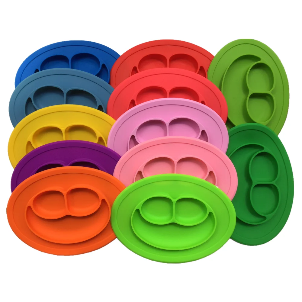 

Kids tableware bowl-plates baby silicone plates silicone dishes for baby eating