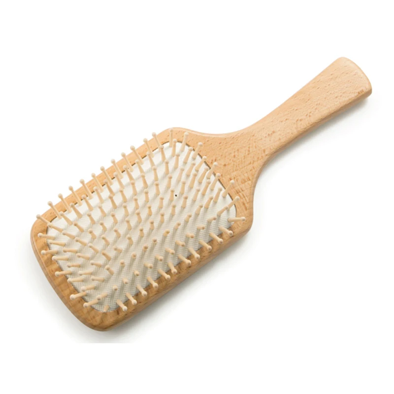 

Natural Wooden Square Hair Beauty Brush And Comb, Natural wood color