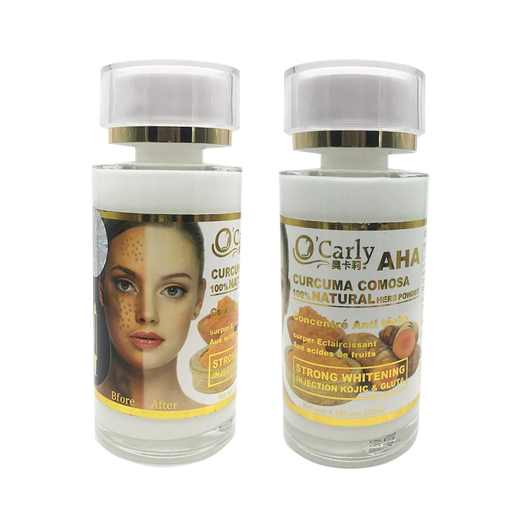 

O'carly Face Serum Strong White Curcuma Comosa 100% Natural Herb Powder Serum strong whitening injection kojic & gluta