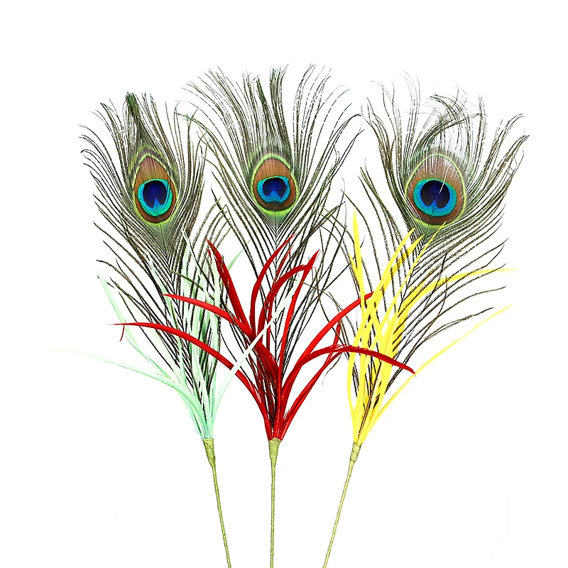 
Direct factory wholesale 25-30cm eye 4-6cm peacock feather top quality peacock feather 