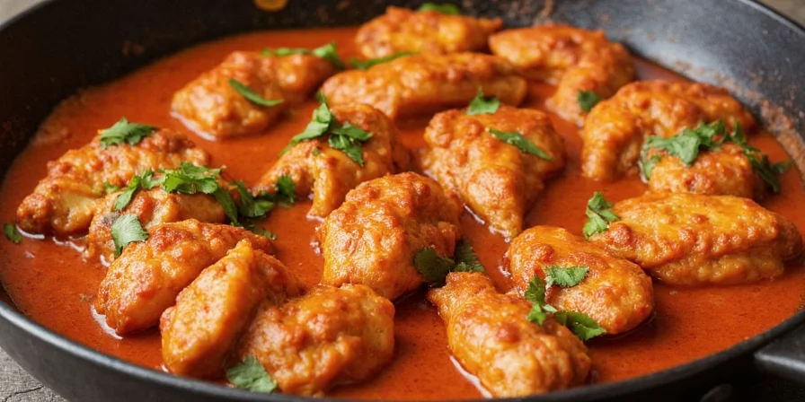 Close-up of juicy tandoori chicken with char marks