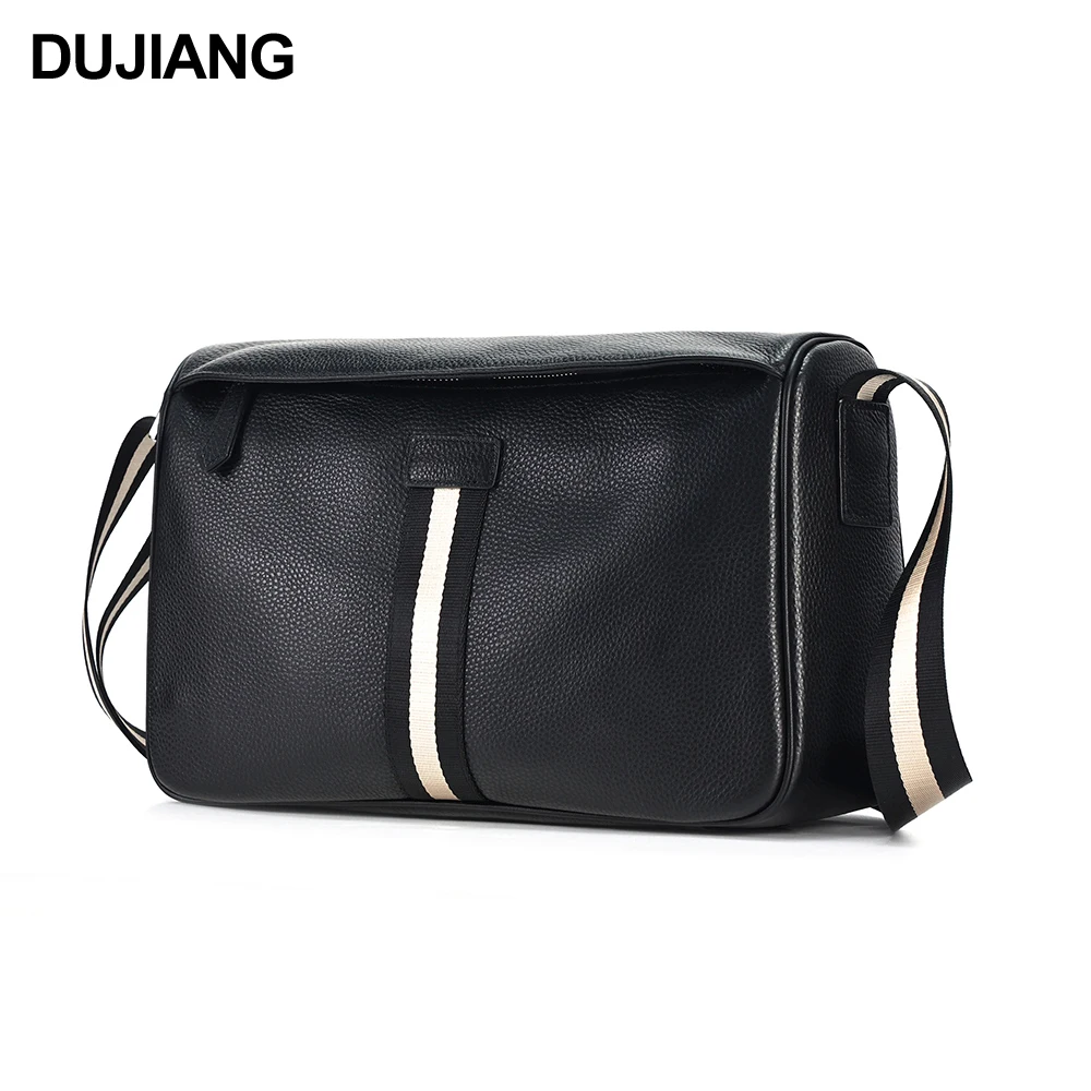 

Men's Black Genuine Leather Crossbody Sling Bags Stylish Messenger Bags in Leather Bag For Man