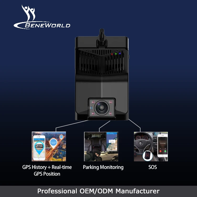 Hidden Camera Recorder No Screen 4g Car Dvr Dual Lens Front +inside