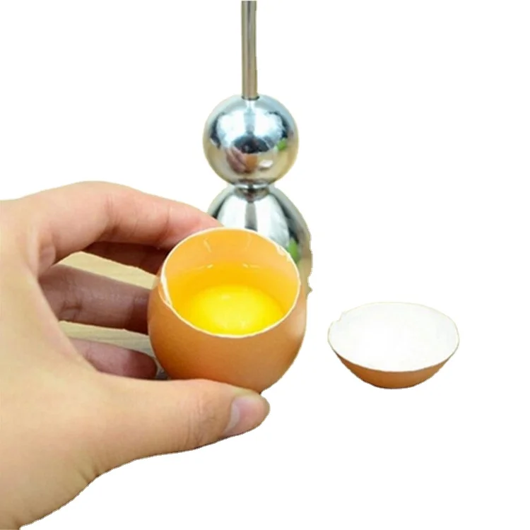 

Egg Cracker Stainless Steel Eggshell Opener Egg Cutter Kitchen Tool Cooked Egg Snipper Breaker