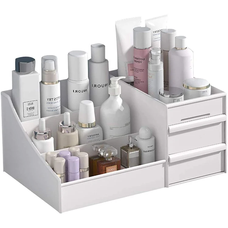 Drawer Type Finishing Desktop Skincare Lipstick Multifunctional Storage Plastic Box Cosmetics Storage Box Plastic Drawer Storage