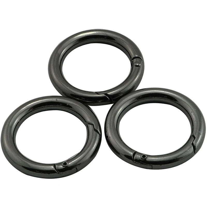 

10pcs 28mm Round Spring Snap Clip Hook Diy Accessories For Handbag Purse Shoulder Strap